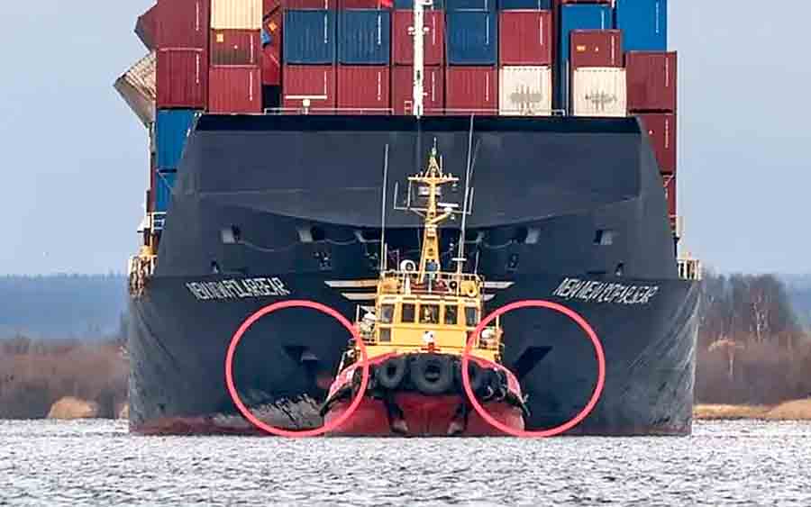 Китайский контейнеровоз мог повредить «Baltic Connector»
